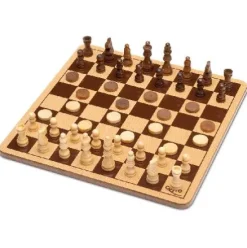 AJEDREZ DAMAS E/CAJA METALICA