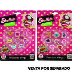 ANILLOS 8 PCS EN BLISTER