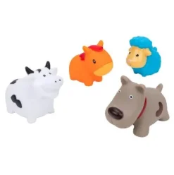 ANIMALES BAÑO GRANJA 4PCS
