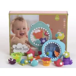 ANIMALES VINILO 13UD JUEGO PESCA EN CAJA