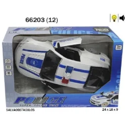 COCHE POLICIA SALVAOBSTACULOS LUZ Y SON
