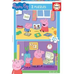 PUZZ 2X20 PEPPA PIG