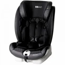 SILLA AUTO 1-2-3 BBGO NEGRA LOGO ROJO
